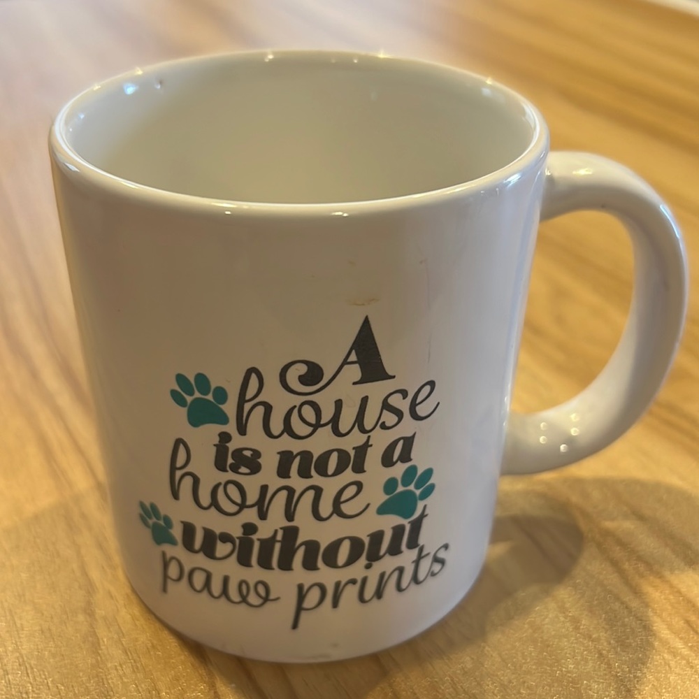 Dog Cat Pet Paw Prints Mug Cup